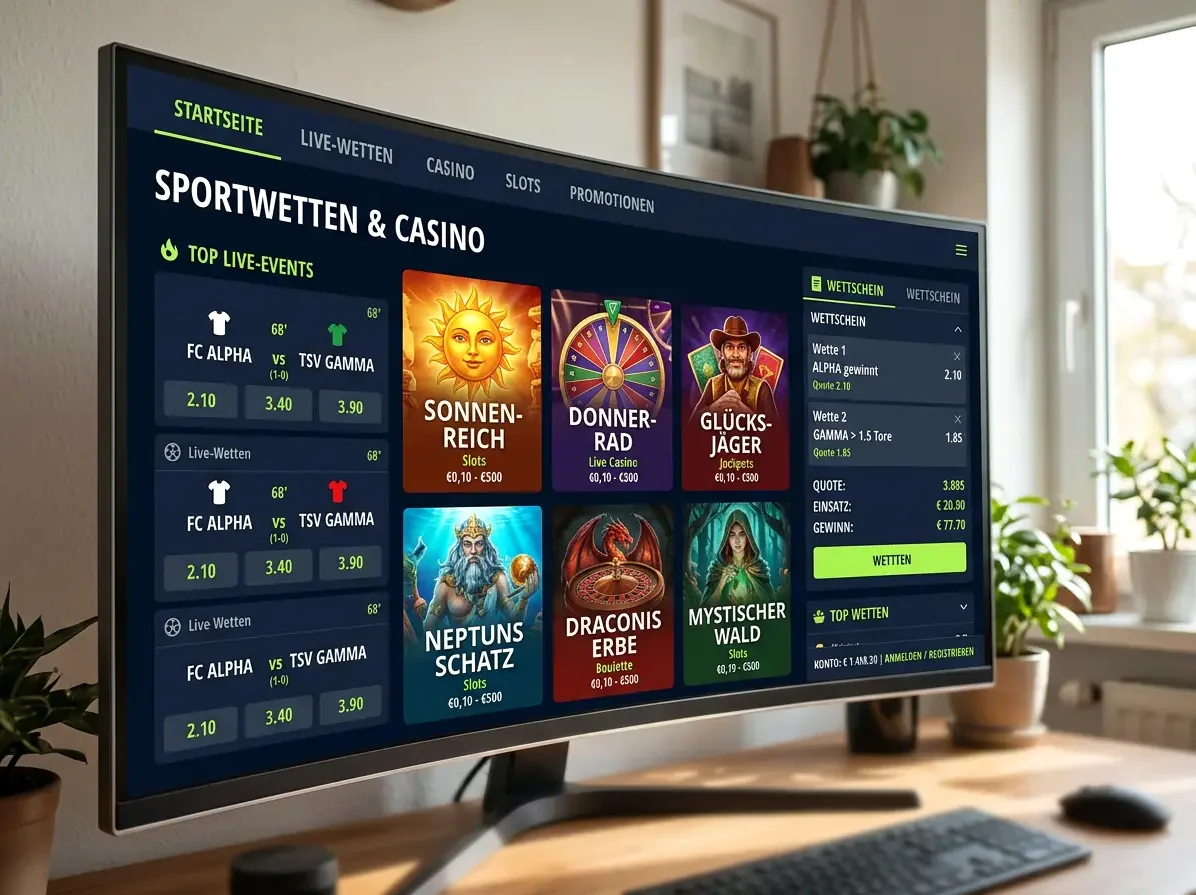 Blick in die Spielwelt von Slotoro